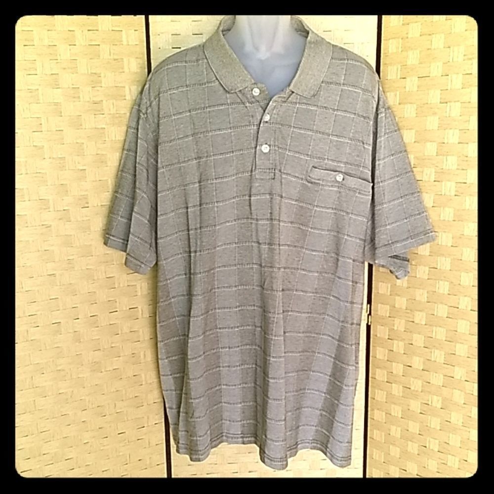 Mens King Size Khaki Green Polo Size 4XL Tall